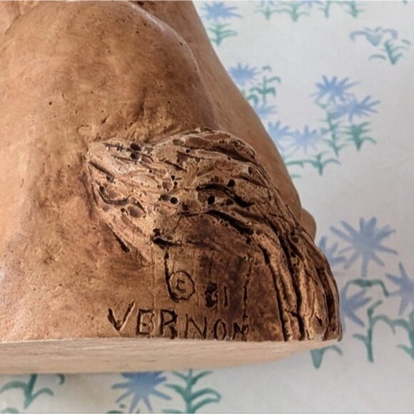 Vintage Bill Vernon Goofy Horse Figurine Collectible 1981 Wood Carved Shade Tree - Picture 5 of 5